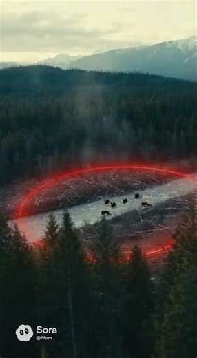 航空機でクマを探りながら自衛隊が降下作戦を行う！