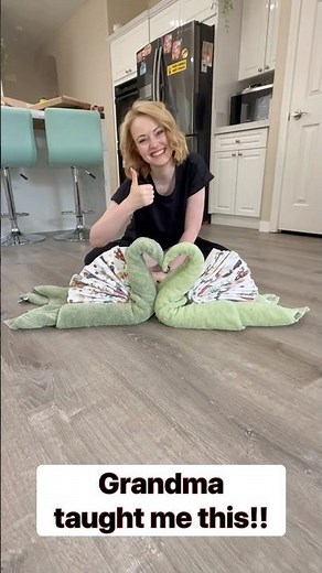 Fancy towel folding hack #hack #homedecor