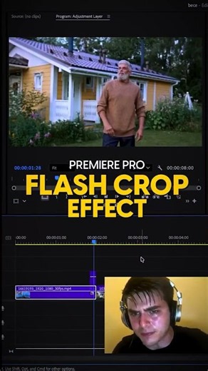 Flash Crop Effect In premiere pro #premierepro #videoediting #camerashutter