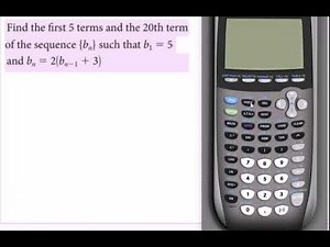 Recursive sequences TI-84