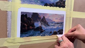 Okay... I thought I’d try a sunset sketch... just an idea... not sure if I’ll make it bigger... should I? 🤔 | Andrew Tischler-Artist