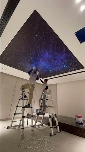 Starry Sky Stretch Ceiling | Fiber Optic Star Ceiling Installation