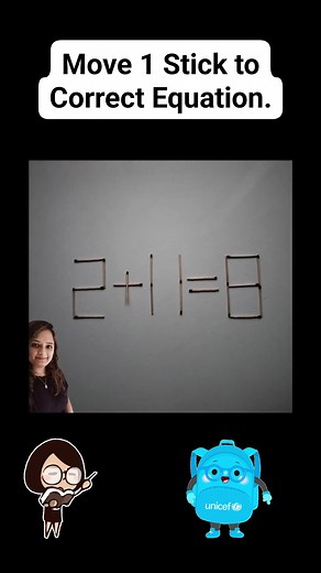 2.5K views · 22 reactions | Test your brainpower with this exciting matchstick puzzle! Rearrange the sticks to solve the trick — it’s all about logic, focus, and creativity. Can you find the correct answer before the timer runs out? 樂 Perfect for puzzle lovers and curious minds — give it a try and challenge your friends too! 蝹✨ #maths #mathematics #mathskills #mathchallenge #matchsticks #puzzle #pizzalovers #puzzletime #puzzlegame #puzzlechallenge | Amee Kotadiya | Facebook