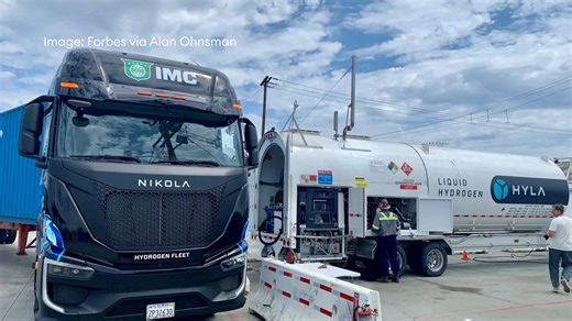 The struggling electric truckmaker sells the first commercial hydrogen fuel cell truck in the U.S., with double the range of battery models — and so far, drivers love them. Read more: http://on.forbes.com/6183lyOCB | Forbes