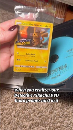 THERE’S A STAMPED POKEMON PROMO IN THE DETECTIVE PIKACHU DVD?? 🤯 #pokemonmovie #detectivepikachu