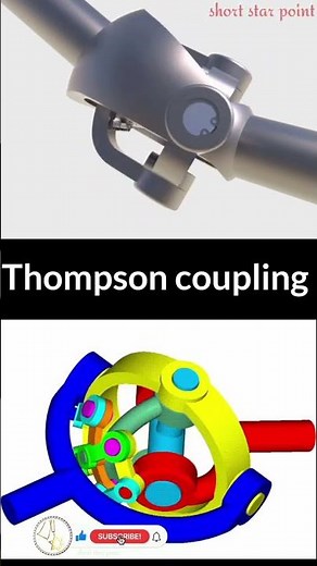 Thompson coupling #mechanical #cad #3danimation #shortstarpoint #shorts #btech #engineering