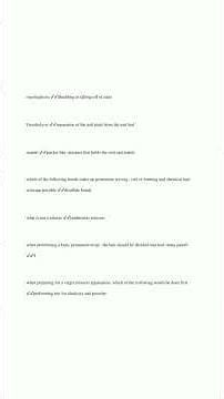 colorado cosmetology written exam questions and answers 100 1