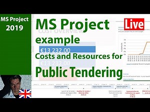 Ms Project 2019 ● Costs and Resources ● Example ● Bid for a Tendering