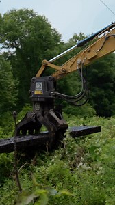 Our crews take pride in the restoration of our projects! Seen here is a wetland restoration on a project in Massachusetts. After the timber mats are removed, a seed mix native to the region is applied and the areas are stabilized ensuring adequate revegetation and a healthy, sustainable wetlands. #heavyequipment #excavation #excavator #construction | RHL Companies, Inc