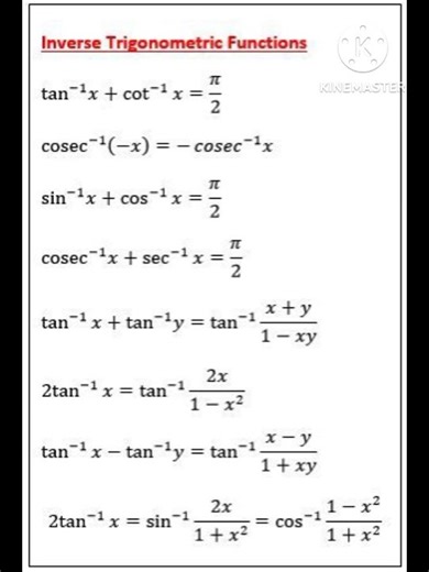 inverse trigonometric function 2026 के लिए #2026short