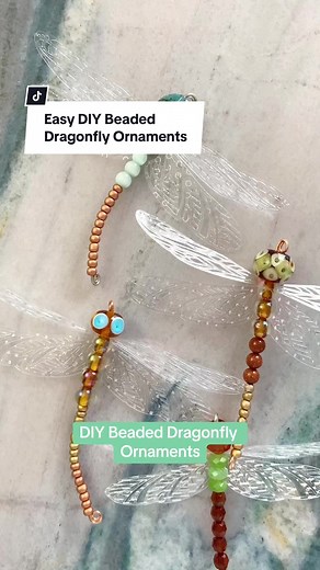 DIY beaded dragonfly ornaments! So perfect for a woodland Christmas tree theme - I used these on the “Midsummer Night’s Dream” Christmas tree theme I made for my mom.⁣ ⁣ These are definitely an easy DIY beaded ornament idea - find more beaded ornament tutorials, DIY ornament ideas, and handmade ornament tutorials in my other TikToks. ⁣ ⁣ #diyornaments #beadedornaments #beadedornament #cricutornament #cricutornaments #cricutcraftideas #cricutmaker #diyornaments #woodlandchristmas #woodlandchristm