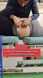 15K views · 41 reactions | Lumbar Disc herniation adjustment by Chiropractic technique #slipdisctreatment #BackPainRelief #sciaticarelief #chiropracticadjustment #trendingreels #reels #health #chiropractic | Healing osteopathy, chiropractic and physiotherapy clinic | Facebook