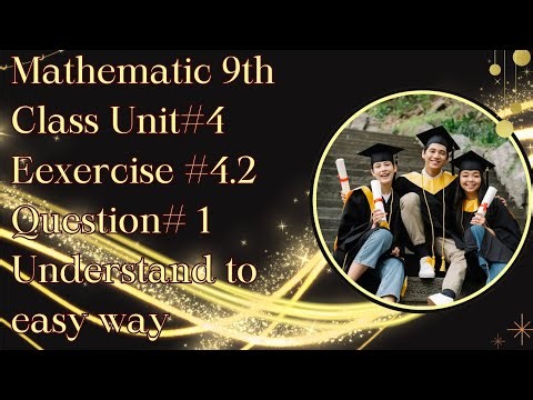 Class 9th math exercise 4.1||9th class math chapter 4