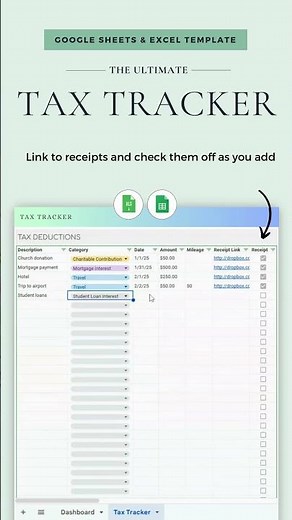Stop Losing Money! 💸 Simple Tax Deduction Tracker #shorts