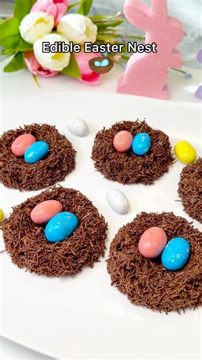 40K views · 451 reactions | Robin Egg Nests 諸 These adorable chocolate bird’s nests are the sweetest way to welcome spring!  Made with shredded wheat, melted chocolate, and candy eggs 諸讀- perfect for Easter baskets, brunch tables, or a fun treat with the kiddos! ✨ #easterrecipes #easterinspo #robineggnests #easterfun #ediblenests | Chef Genevieve LaMonaca | Facebook