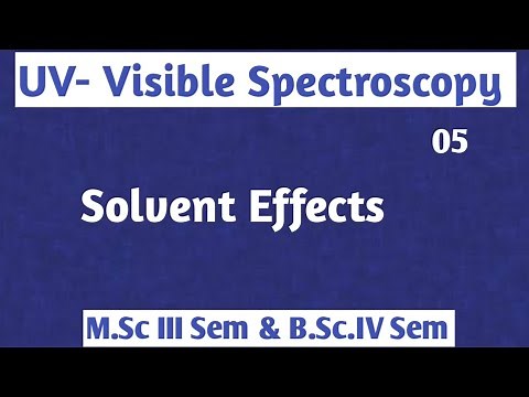 UV-VISIBLE Spectroscopy: Solvent Effects ‪@NOBLECHEMISTRY‬