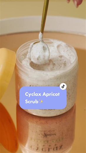Amando nuestro #ApricotScrub 😍 ideal para aplicar 2x a la semana #Cyclax #fyp #ElSalvador
