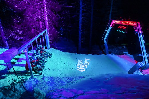 «LIGHT RIDE» Night Sledding | Sledding in Lenzerheide