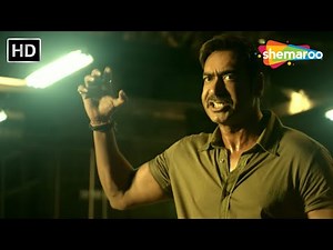 शेर आतंक मचाता है और जख्मी शेर तबाही - Ajay Devgan Action Scene - Singham Returns Movie Scene in 4K