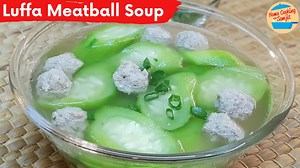 8.6K views · 118 reactions | Luffa Gourd with Meatballs Soup Recipe...