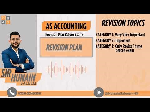 9706 AS Accounting – Complete Revision Guide Before Exams