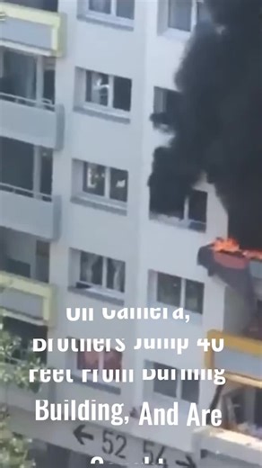 Whatsinthenews on Instagram: "Two brothers made a daring escape — jumping 40 feet from a burning building straight into the arms of rescuers.  A powerful story of courage and quick action that saved lives. #HeroicRescue #Bravery #Courage #LifeSaved #Inspiration #DramaticRescue #FireEscape"