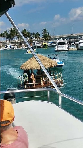 Floating Tiki Bar in Miami