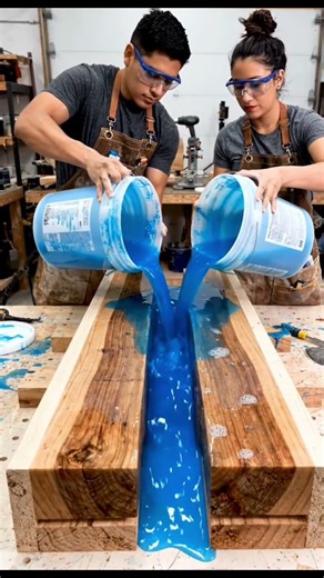 Making A Stunning Epoxy River Table 😳