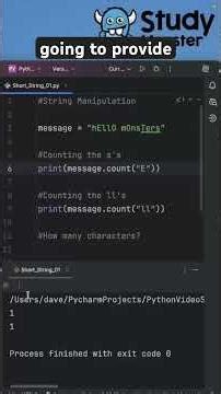 Byte-Sized Python - String Manipulation Ep 02: Count & Len Explained! #examready #coding #python