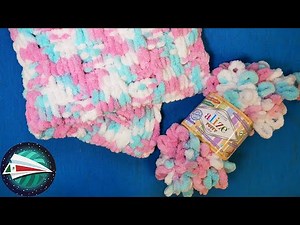 Aprende a tejer una manta con tus dedos | Hermoso patrón de tejido fácil y rápido