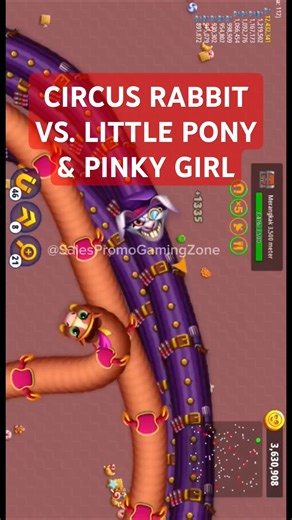 Circus Rabbit Vs Little Pony & Pinky Girl Worms Zone Top Epic #InfoHargaPromoWifi#XLSatu#FirstMedia