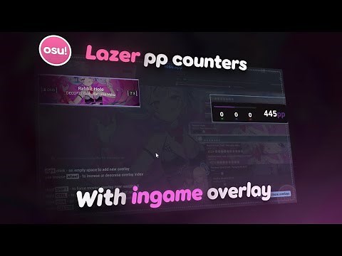 osu! Lazer and Stable pp counters with In-game overlay - tosu v4