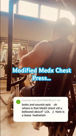 Modified Medx Chest Press!!! #gymequipment #chestpress #bestgym #homegym #chestday