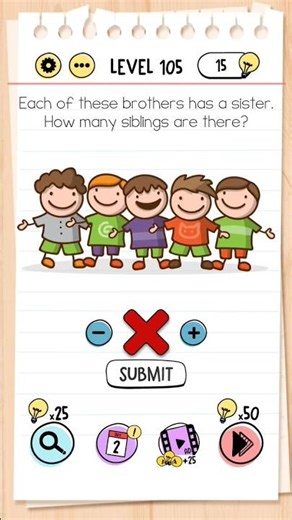 Level 105 brain test puzzle #puzzle #braingame