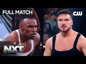 FULL MATCH: Je'Von Evans vs. Ethan Page | WWE NXT Roadblock | The CW
