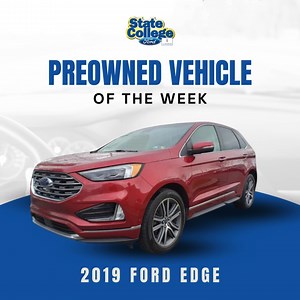 🔹 PREOWNED VEHICLE OF THE WEEK 🔹 🔸 2019 Ford Edge Titanium SUV EcoBoost I4 GTDi DOHC Turbocharged VCT995 🔸 80,327 miles 🔸 $21,380 AWD Clean Carfax, Non-Smoker, Local Trade, AWD, Adaptive Cruise Control w/Stop & Go, Adaptive LED Headlamps, AppLink/Apple CarPlay and Android Auto, Auto-Dimming Driver's Sideview Mirror, Enhanced Active Park Assist, Equipment Group 301A, Evasive Steering Assist, Front 180 Degree Camera, Heated Rear-Seats, Leather Trimmed Heated/Cooled Bucket Seats, Panoramic Vis