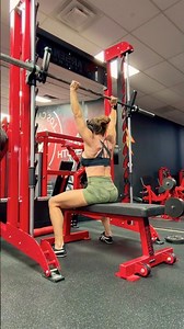 Seated Smith Machine Shoulder Press (dead stop)