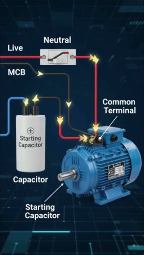 ⚡ Single-Phase Motor Wiring Made EASY! Watch Before You Connect!