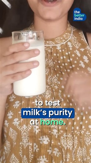 6.1K views · 29 reactions | How pure is the milk you drink? Let’s try 3 simple ways to test milk’s purity at home.拏 What other foods would you want us to test for purity? Tell us in the comments below. #MilkTest #FoodPurity #milk #StaySafe #HealthyLiving #milkadulteration #WorldFoodSafetyDay [Milk Testing, Pure Milk, Stay Safe, Milk Adulteration, World Food Safety Day] | TheBetterIndia | Facebook