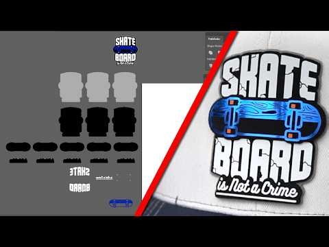 How to create the file for your cap printing with heat transfer vinyl