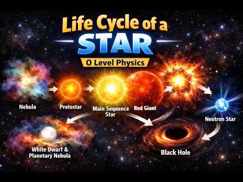 Life Cycle of a Star Explained | From Nebula to Black Hole | O Level Physics 5054
