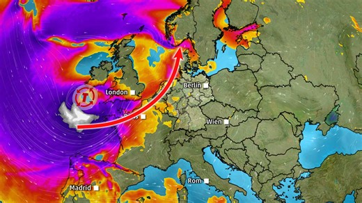 Bis 190 km/h! Orkan-Alarm für Europa