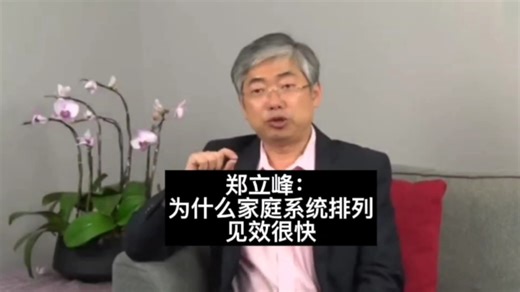郑立峰：为什么家庭系统排列/系统整合 见效很快