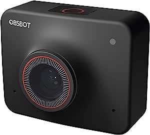 OBSBOT Meet 4K PTZ Webcam,4K Resolution AI-Powered AI-Tracking Auto-Framing Gesture Control HDR Video Conference Camera with 4X Zoom for Video Chat Online Meeting Online Class Live Streaming