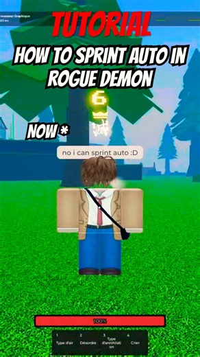 How To Sprint Automatically Without Pressing W 2 Times In Rogue Demon #tutorial #roblox #roguedemon