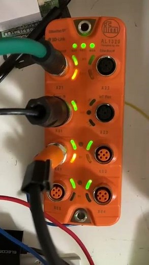 IFM AL1320 IO Link master with EtherNetIP interface connection ok