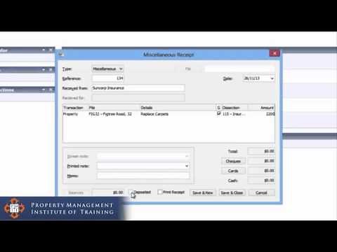 26. How To Receipt an Insurance Claim