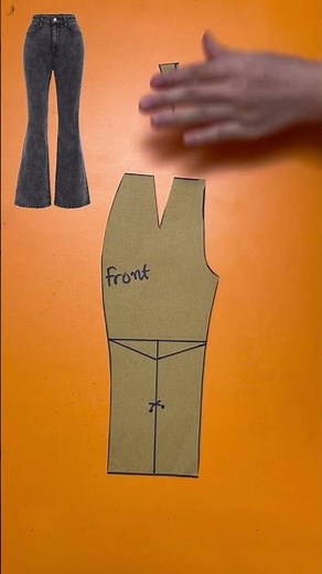 Flared Pants Pattern Making Tutorial (Easy & Stylish) #sewing #diy #pattern