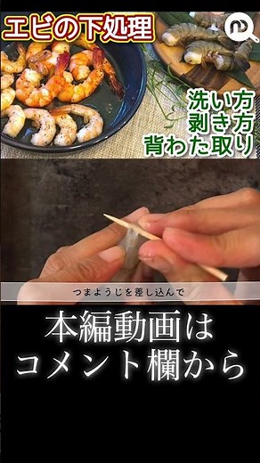 エビの下処理 洗い方、剥き方と背わた取りの方法 N.D.Kitchen