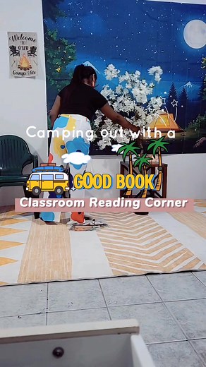 I've always wanted a cosy reading corner in my classroom and I was finally able to have it in time for my July-August classes 🙌✨️ #primaryschool #iloveteaching #lifeofateacher #readingcorner #reading #readingteacher #classroomdecor